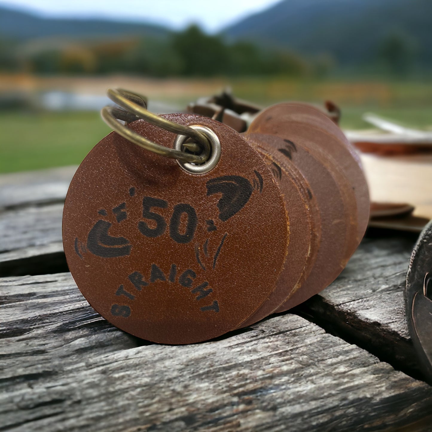 Straight 50 Leather Token